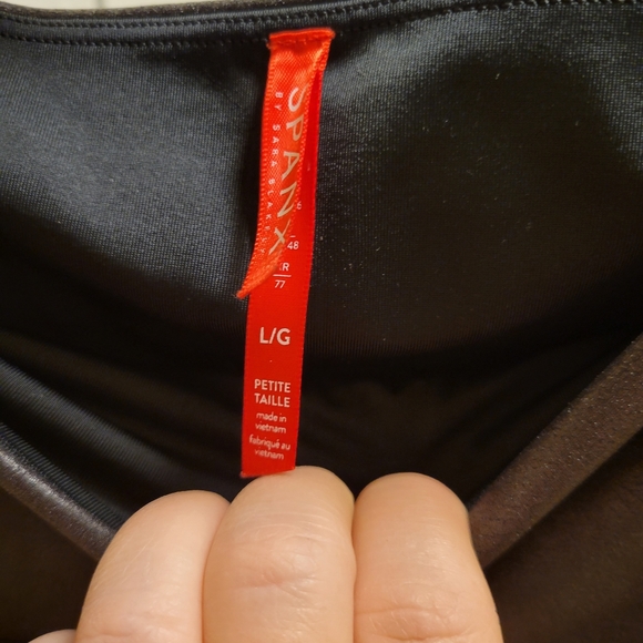 Spanx Leather Leggings Size L - Picture 6 of 9